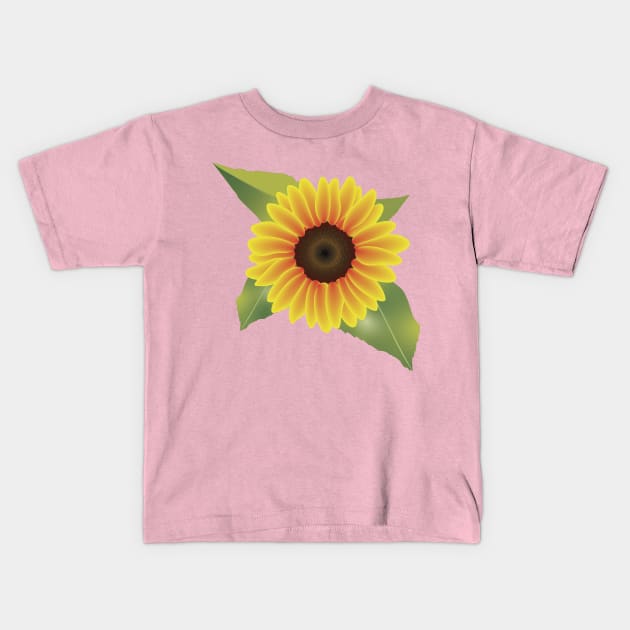 Sunflower Kids T-Shirt by Deep075